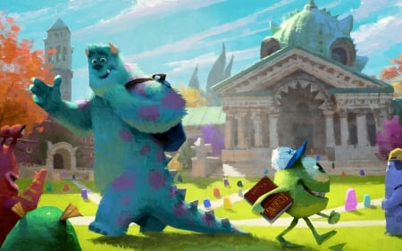 Monsters University - movie, cg, monsters, university