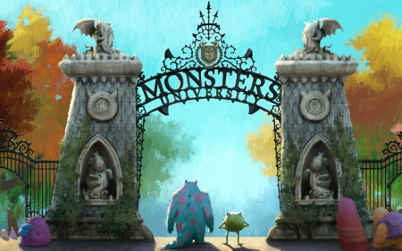 Monsters University - movie, cg, monsters, university