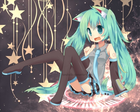 Neko Miku - f, gcfgf, dvhhc, fh, d, g, cf