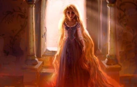 Tangled - movie, cg, tangled, hair