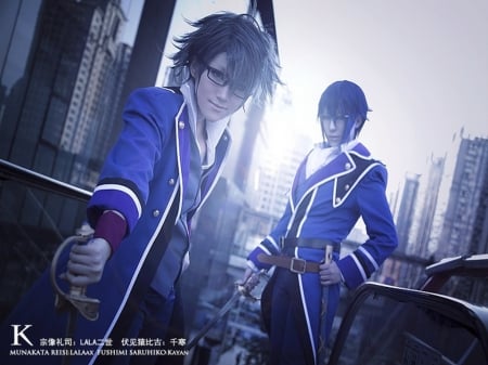 the blue knights - anime, cosplay, other, k project