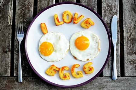 *** I love eggs *** - plates, food, plate, eggs