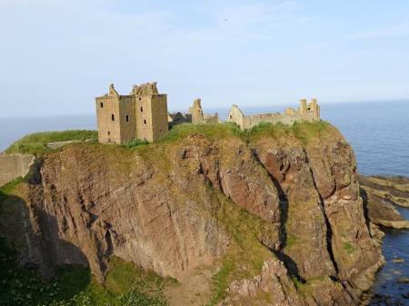 Dunnottar castle, Scotland - dunnottar, hamlet, scotland, castle