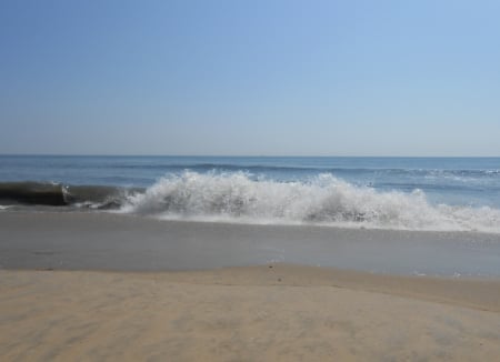 Atlantic Ocean - water, beach, waves, ocean, sand