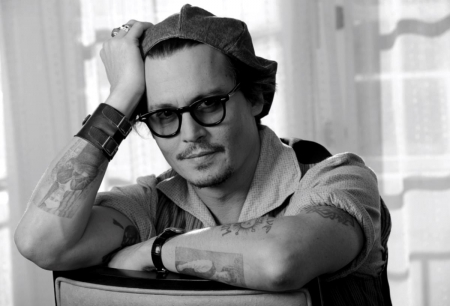 Johnny Depp Portrait of Cool - Oscars, Glasses, Actor, Cool, Johnny Depp, Hollywood