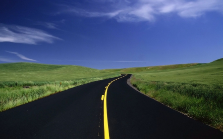 road - field, fun, nature, road