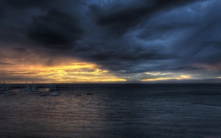 storm - fun, ocean, nature, clouds