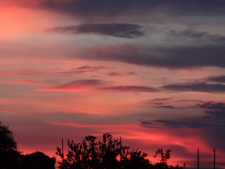 Evening Sky - sky, night, evening, clouds