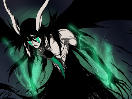 Bleach - boy, black, anime, green