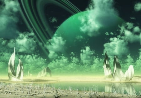 The new green planet - fantasy, the, planet, green planet, green