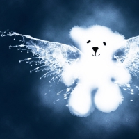 Ice cristel winged teddy