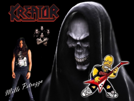 Mille and Homer - Metal, Homer, Mille Petrozza, Kreator, Simpsons, Thrash Metal, Homer Simpson