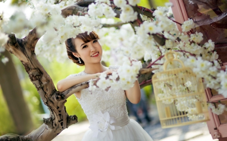 Bride - oriental, female, bride, model