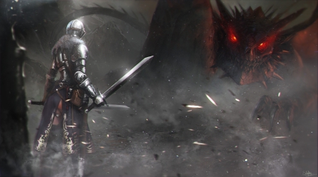 Dark Souls - dark souls, warrior, video game, video, dark, game, souls, dragon, sword