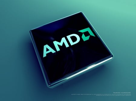 AMD - company, logo, blue, AMD, technology