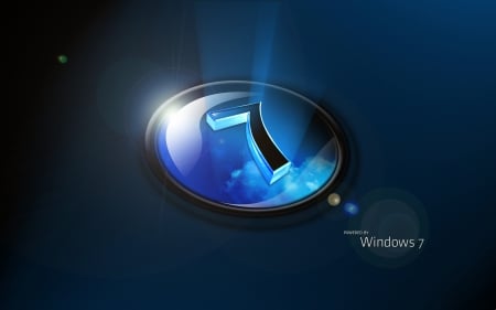 Windows 7 - Windows 7, blue, HD, reflective, technology