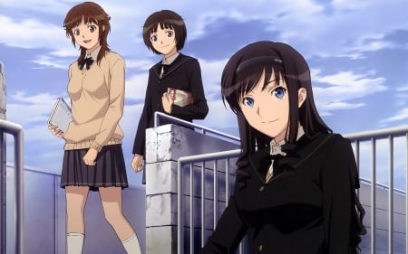 amagami ss - cute, meet, nice becgraund, heah