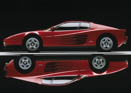 Ferrari testarossa - red, power, ferrari, italia, cars, hd