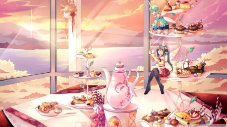 Sweets and Fairies - Sweets, Sunset, Wings, Fairies, Flying