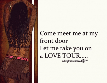 Meet Me At My Front Door  - stylish, love, passion, girl, doors