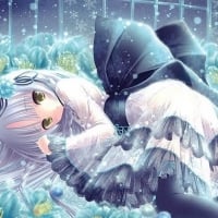 Beautiful Snowy Anime Girl