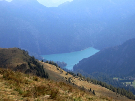 Sauris lake, Italy - lake, sauris, nature, italy