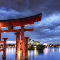 wonderful chinese architecture in a lake