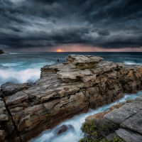 Fishing by the Rock