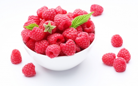 Raspberry - red, food, fruit, raspberry