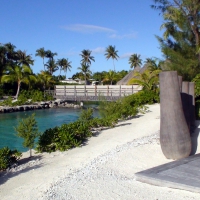 Thalasso Spa Resort Bora Bora - river canal off blue lagoon Polynesia