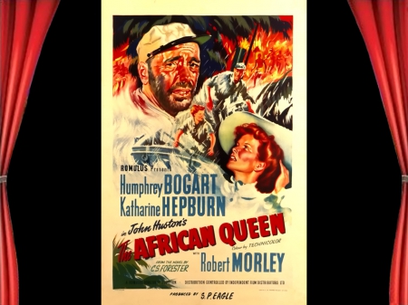 African Queen01 - john huston, posters, african queen, classic movies