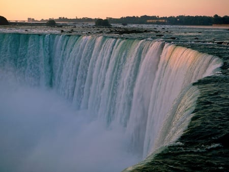 The Waterfalls - flowing, falling, cliff, water, mist