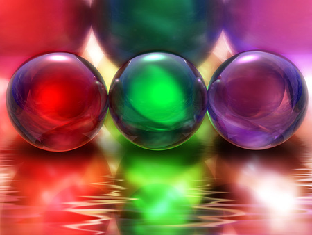 Colourful Balls - colours, marbles, spheres