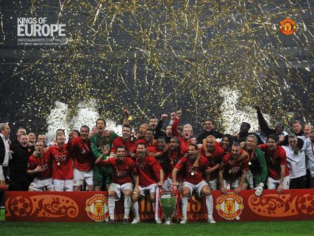 Moscow CL celebrations - uefa, manutd