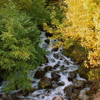 Mountain waterfall