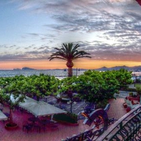 sunset on a balcony in Formia