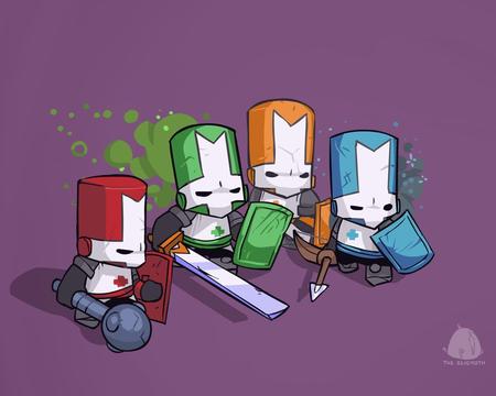 Castle Crashers - knight, castle crashers, live, red, crashers, castle, blue, orange, green, arcade, xbox