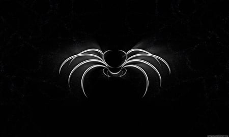 Metal Spider Logo - logo, wallpaper, black, spider, 3d