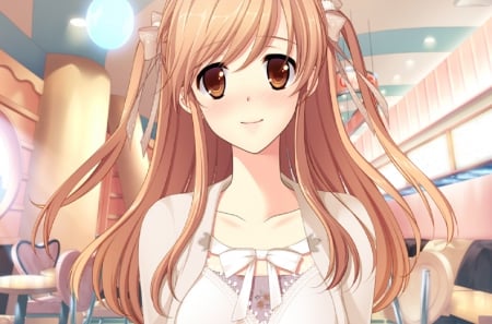 Hatsukoi - game, girl, long hair, kawai, cute, cg