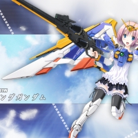 girl and her gundam wing