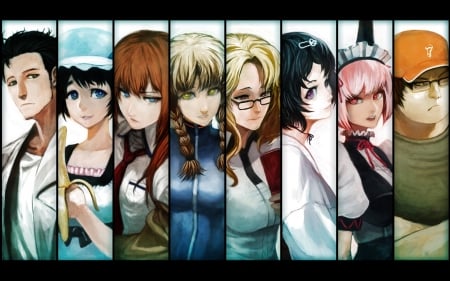 Steins; Gate - boys, girls, friends, anime