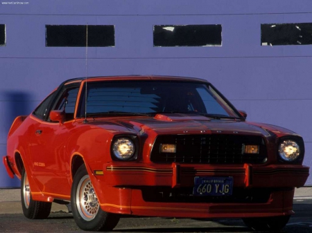 1978 Mustang II King Cobra -- 20 iconic pony cars - ii, king cobra, mustang, red