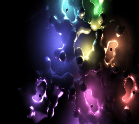 Neon Splash - multicolors, plasma, neon, purple, yellow, red, blue, orange, green, colors, splash