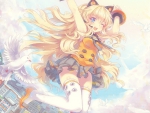 Cute Blond Cat Girl