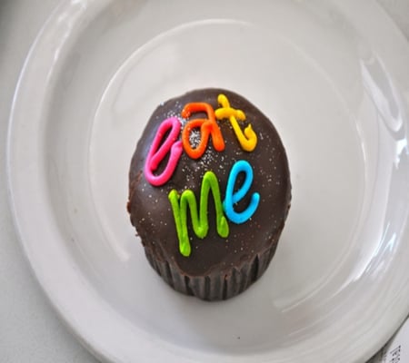 Cupcake - eat, me, cute, chocolate, beauty, colors, glass