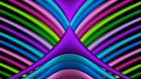 Fanned - bright, fan, mbfractals, colorful