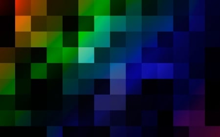 Pixel multicolor - purple, beauty, beautiful, yellow, blue, pixel, multicolor, squares, orange, colors, green