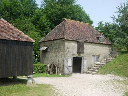 Water Mill - Past Times, Stone Built, Milling, Sussex, Weald