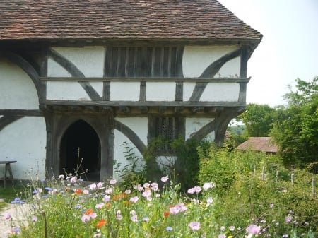 Farmhouse detail - farm, past times, weald, sussex, timber framed