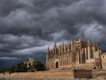 beautiful cathedral in majorca spain